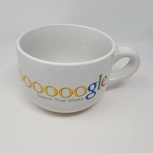 Vintage Google Search That Works Large Ceramic Coffee Soup Mug Tea Cup Goooogle